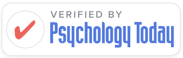 A red check mark next to the words "Verified by Psychology Today"